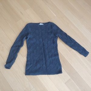 Ann Taylor Loft wool charcoal grey sweater
